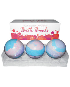 Multi Color Bath Bombs - Lavender Pack Of 3