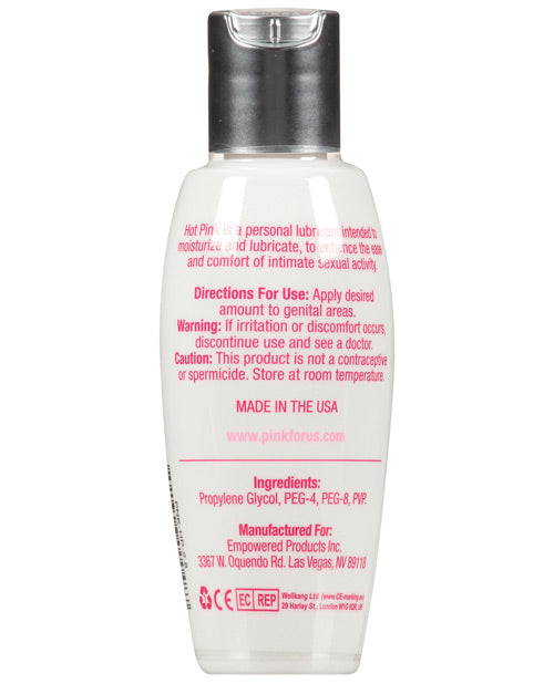 Hot Pink Lube - 2.8 Oz Bottle  Eve's Body Shop