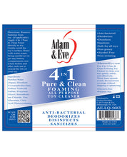 Adam & Eve 4 In 1 Pure & Clean Misting Cleaner - 8oz