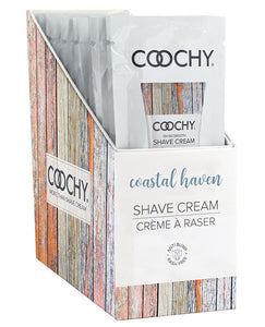 Coochy Shave Cream Foil Display - 15 Ml Coastal Haven Display Of 24