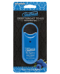 Goodhead Deep Throat Spray To Go - .33 Oz Blue Raspberry