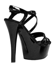 Ellie Shoes Dreamer 6" Stiletto W-2" Platform Black Seven
