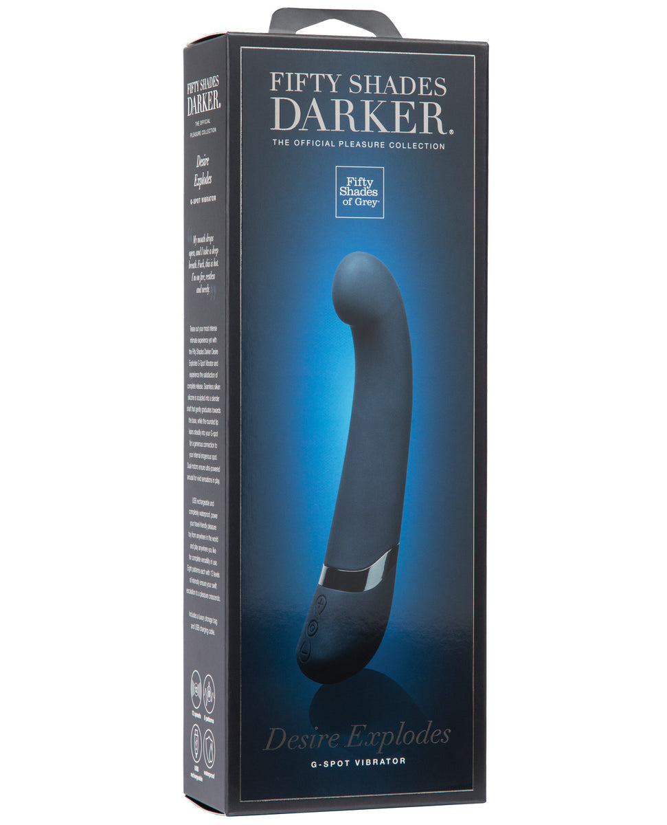 Fifty Shades Darker Desire Explodes Usb Rechargeable G Spot Vibrator Eve's Body Shop Fifty Shades Darker Desire Explodes Usb Rechargeable G Spot Vibrator Eve's Body Shop