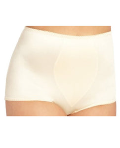 Rago Shapewear Rear Shaper Panty Brief Light Shaping W-removable Contour Pads Beige Md