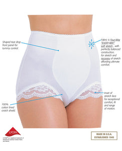 Rago Shapewear Panty Brief Light Shaping White Sm