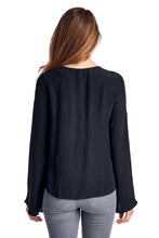 Marcelle Margaux Lace-Up Bell-Sleeve Top - WholesaleClothingDeals - 3