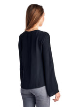 Marcelle Margaux Lace-Up Bell-Sleeve Top - WholesaleClothingDeals - 4