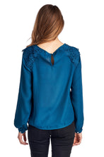 Christine V Lace-Accent Pleated Scoop Neck Top - WholesaleClothingDeals - 4