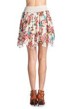 Urban Love Printed Floral Skirt with Elastic Lace Waistband - WholesaleClothingDeals - 3