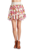 Urban Love Printed Floral Skirt with Elastic Lace Waistband - WholesaleClothingDeals - 6