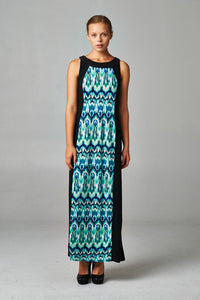 Christine V Sleeveless Color Block Maxi Dress - WholesaleClothingDeals - 1