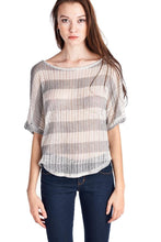 Urban Love Stripe Boat Neck Top - WholesaleClothingDeals - 1