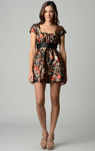 Urban Love Short Sleeve Printed Square Neck Dress - WholesaleClothingDeals - 1