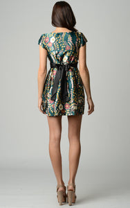 Urban Love Short Sleeve Printed Square Neck Dress - WholesaleClothingDeals - 11