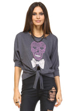 Derek Heart Front Tie Sweater - WholesaleClothingDeals - 1