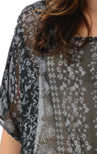 Derek Heart Printed Chiffon Loose Top -  - 4