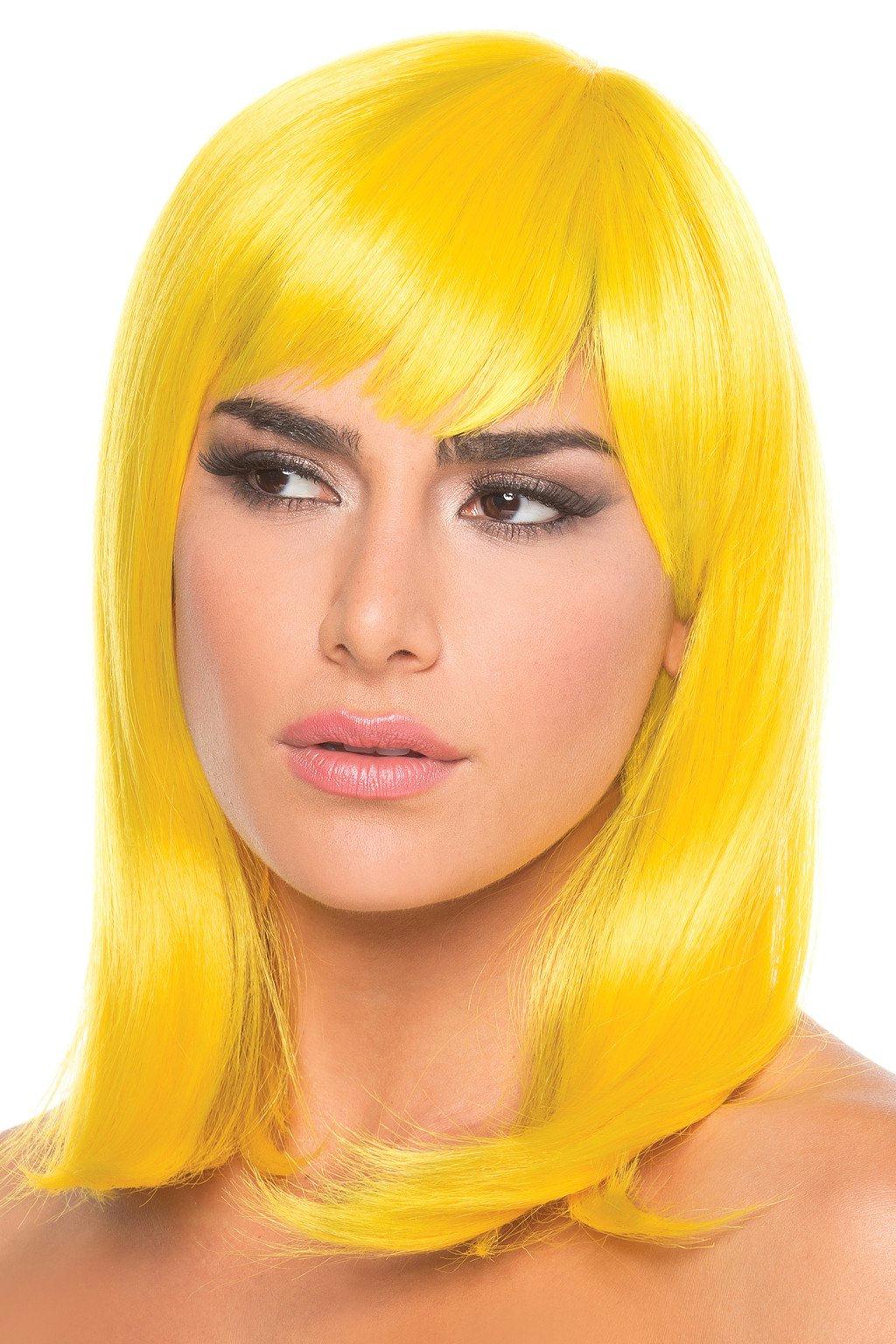 BW093YW Doll Wig Yellow
