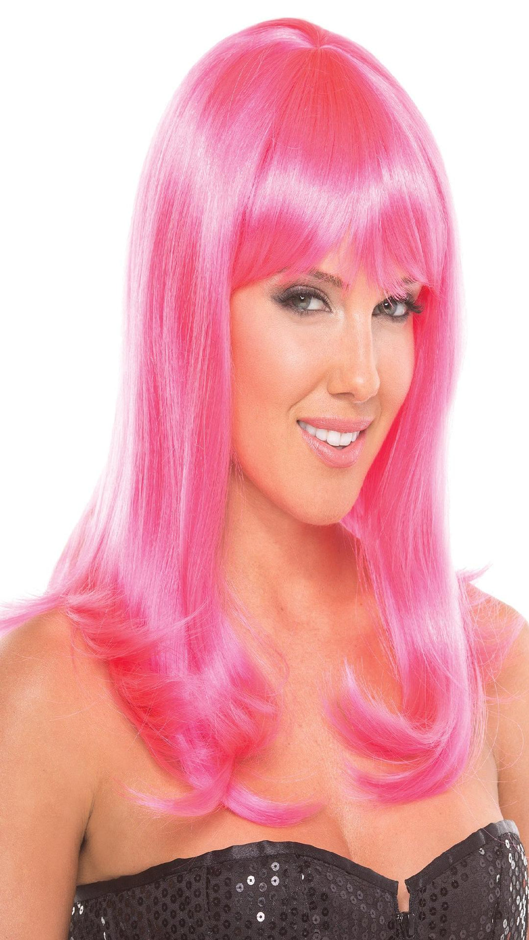 BW094HP Hollywood Wig Hot Pink