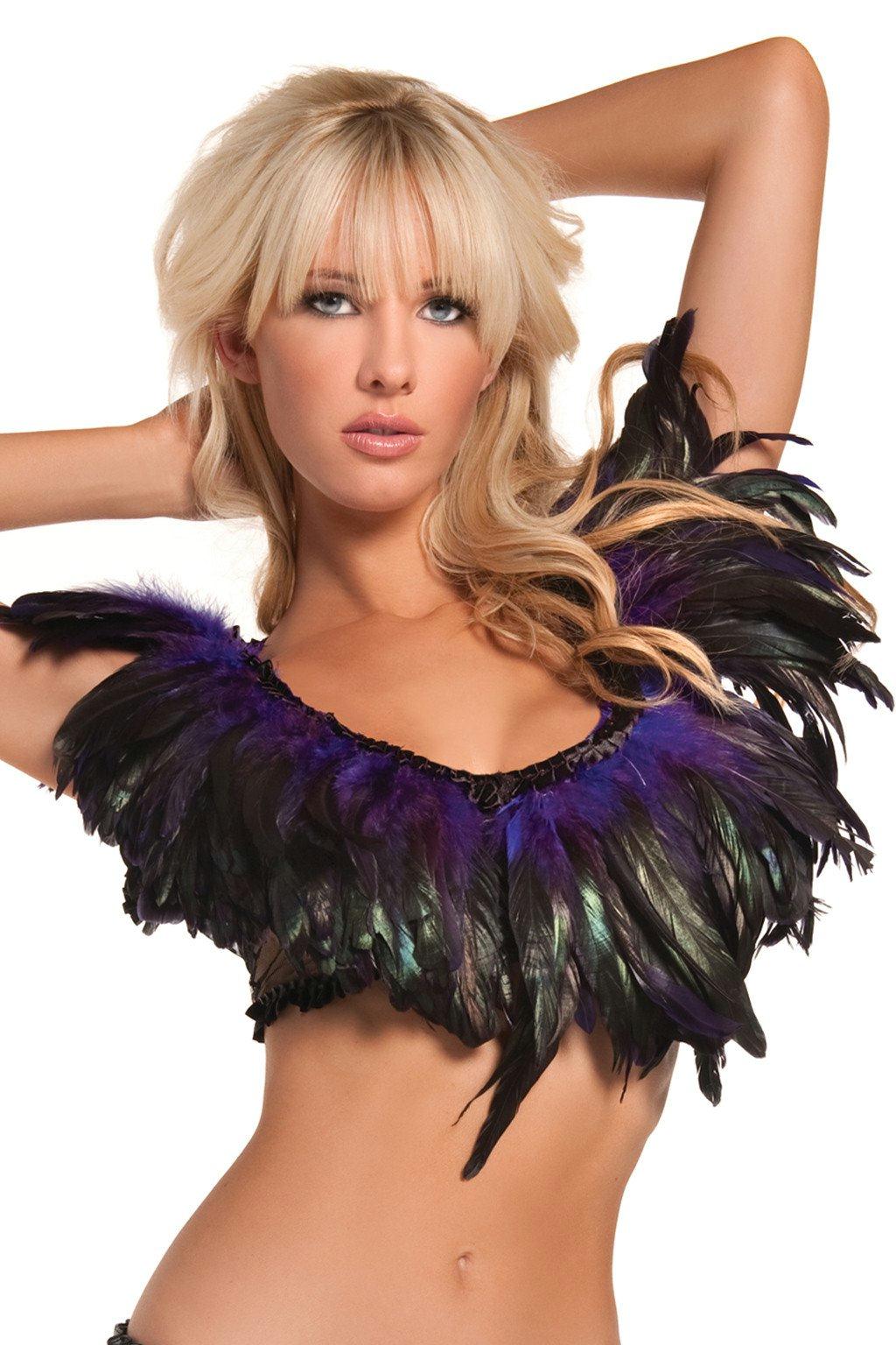 BW1001PR Exotic Feathers Top