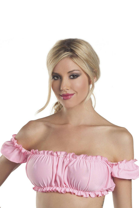 School Girls BW1008PK Scrunch Top