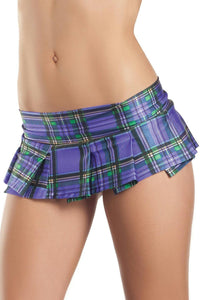 School Girls BW901PL Plaid Mini Skirt