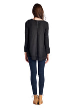 Urban Love Black Cuff-Accent Hi-Low Top - WholesaleClothingDeals - 4