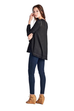 Urban Love Black Cuff-Accent Hi-Low Top - WholesaleClothingDeals - 5