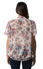 Christine V Printed Chiffon Smocked Waist Ruffle Top - WholesaleClothingDeals - 35
