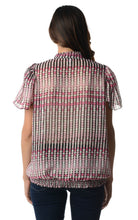 Christine V Printed Chiffon Smocked Waist Ruffle Top - WholesaleClothingDeals - 27