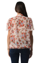 Christine V Printed Chiffon Smocked Waist Ruffle Top - WholesaleClothingDeals - 19