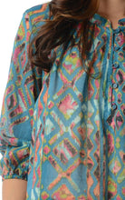 Christine V 3/4 Sleeve Printed Chiffon Button Top - WholesaleClothingDeals - 4