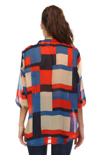 Christine V 3/4 Sleeve Printed Chiffon Button Top - WholesaleClothingDeals - 27