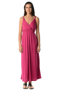 Christine V Smocked Wrap Maxi Dress - WholesaleClothingDeals - 5