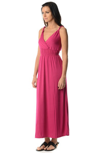 Christine V Smocked Wrap Maxi Dress - WholesaleClothingDeals - 11