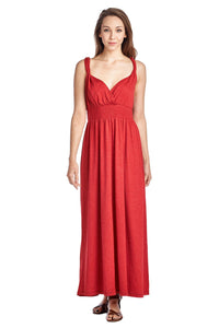 Christine V Smocked Wrap Maxi Dress - WholesaleClothingDeals - 1