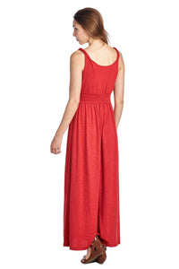 Christine V Smocked Wrap Maxi Dress - WholesaleClothingDeals - 4