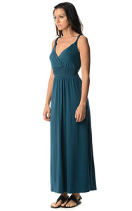 Christine V Smocked Wrap Maxi Dress - WholesaleClothingDeals - 13
