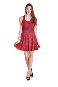 Urban Love Zig Zag Printed Jersey Dress - WholesaleClothingDeals - 6