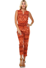 Marcelle Margaux Printed Button Up Sleeveless Jumpsuit - WholesaleClothingDeals - 1