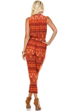 Marcelle Margaux Printed Button Up Sleeveless Jumpsuit - WholesaleClothingDeals - 4