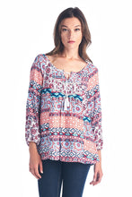 Christine V Tassel Tie Loose Top - WholesaleClothingDeals - 1