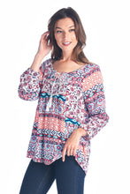 Christine V Tassel Tie Loose Top - WholesaleClothingDeals - 2