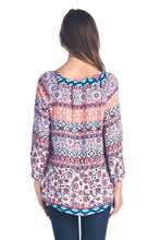 Christine V Tassel Tie Loose Top - WholesaleClothingDeals - 3