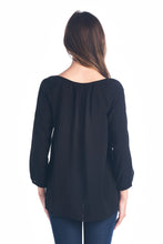 Christine V Tassel Tie Loose Top - WholesaleClothingDeals - 3