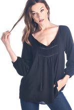 Christine V Tassel Tie Loose Top - WholesaleClothingDeals - 5