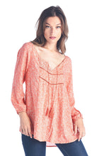 Christine V Tassel Tie Loose Top - WholesaleClothingDeals - 16