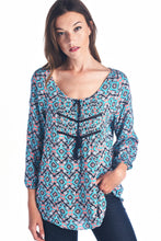 Christine V Tassel Tie Loose Top - WholesaleClothingDeals - 15