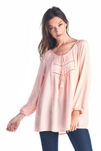 Christine V Tassel Tie Loose Top - WholesaleClothingDeals - 16
