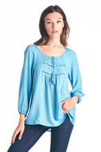 Christine V Tassel Tie Loose Top - WholesaleClothingDeals - 6
