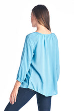 Christine V Tassel Tie Loose Top - WholesaleClothingDeals - 9